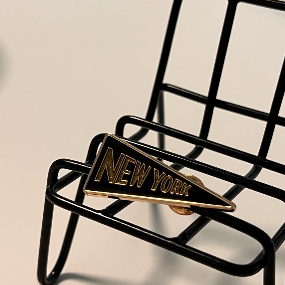 Coach New York Pennant Pin